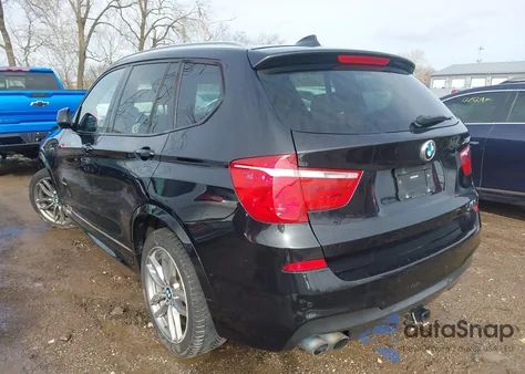 2017 BMW X3 xDrive35I z USA, uszkodzony, nr VIN 5UXWX7C33H0W39827